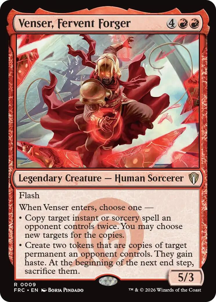 Image for Venser, Fervent Forger (9) (FRC) - Magic: The Gathering