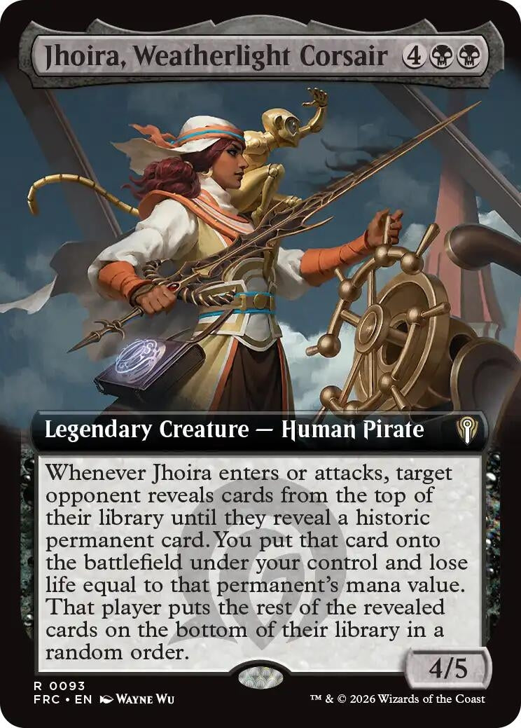 Image for Jhoira, Weatherlight Corsair (Extended Art) (93) (FRC) - Magic: The Gathering