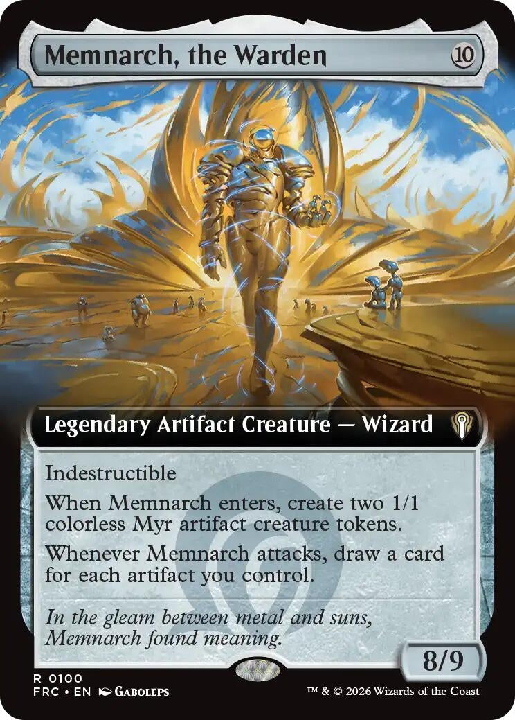 Image for Memnarch, the Warden (Extended Art) (100) (FRC) - Magic: The Gathering