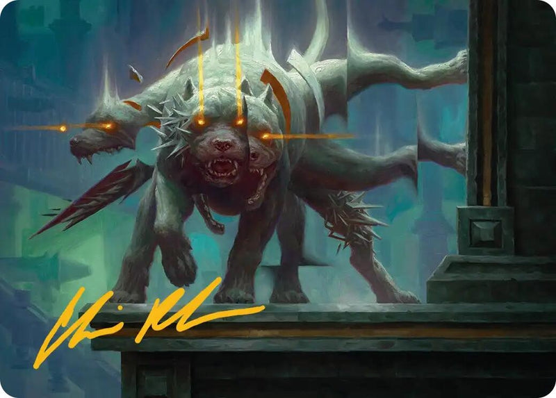 Image for Flickering Hound Art Card (2/54) (Gold-Stamped Signature) (2) (ASFRA) - Magic: The Gathering