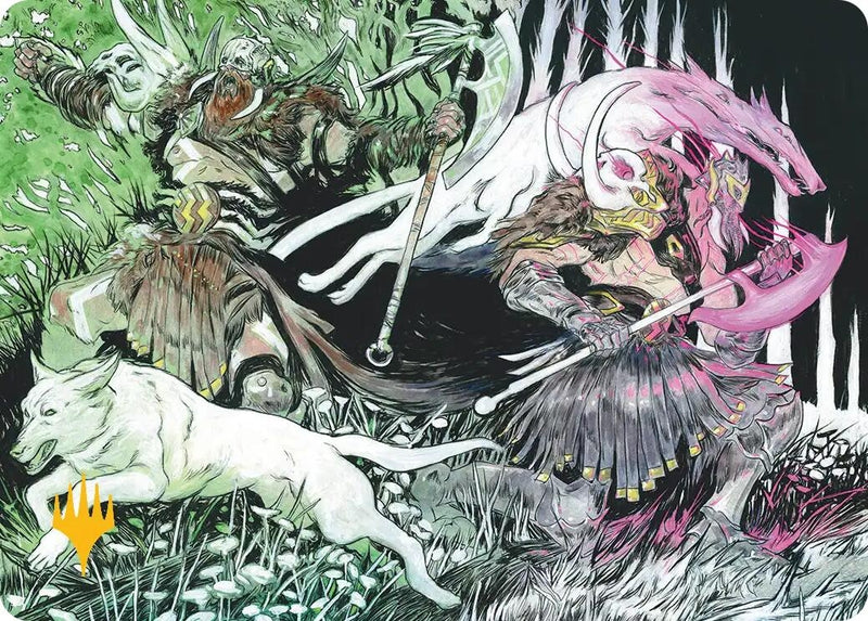 Image for Ferocity of the Hunt Art Card (Gold-Stamped) (26) (ASFRA) - Magic: The Gathering