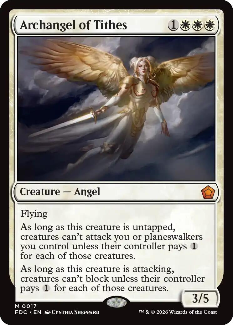 Image for Archangel of Tithes (17) (FDC) - Magic: The Gathering