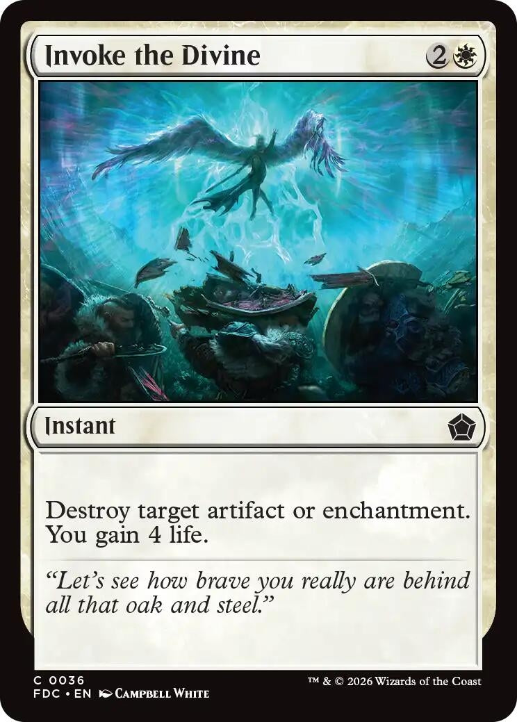 Image for Invoke the Divine (36) (FDC) - Magic: The Gathering