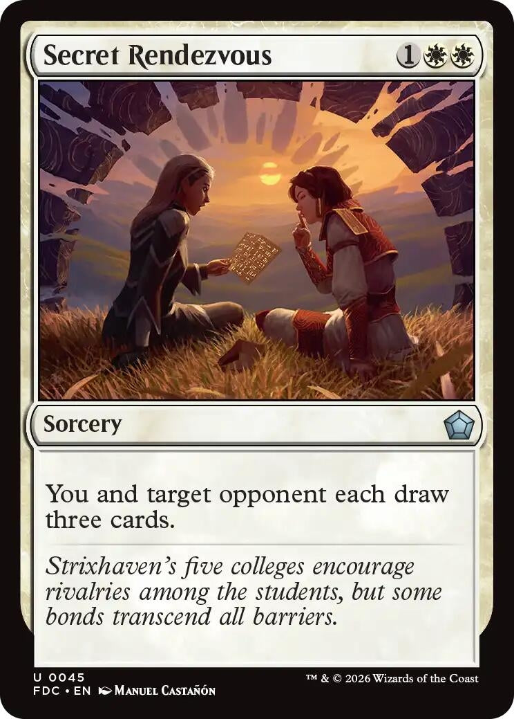 Image for Secret Rendezvous (45) (FDC) - Magic: The Gathering