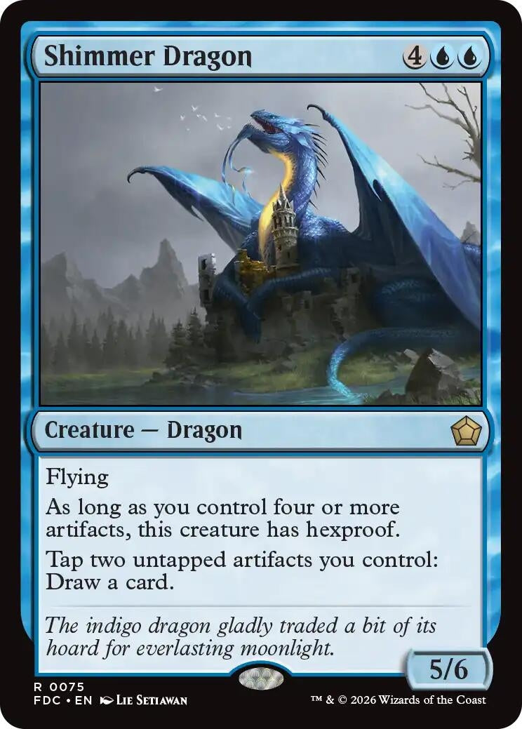 Image for Shimmer Dragon (75) (FDC) - Magic: The Gathering
