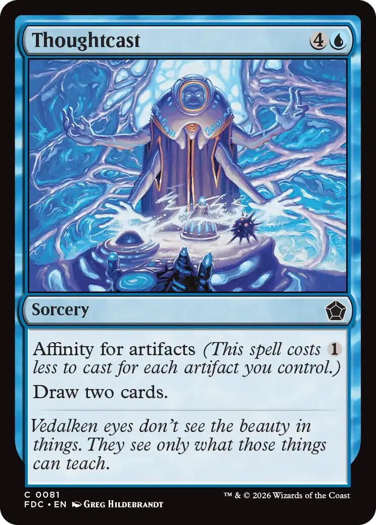 Image for Thoughtcast (81) (FDC) - Magic: The Gathering