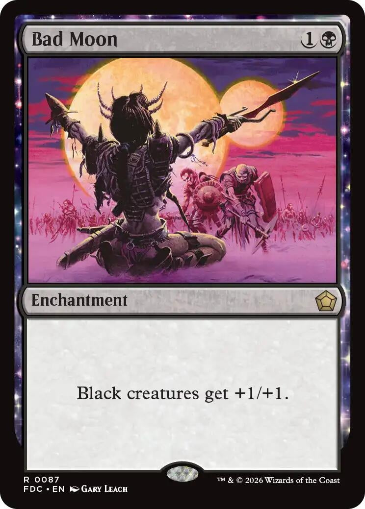 Image for Bad Moon (87) (FDC) - Magic: The Gathering
