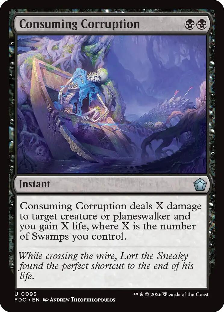 Image for Consuming Corruption (93) (FDC) - Magic: The Gathering