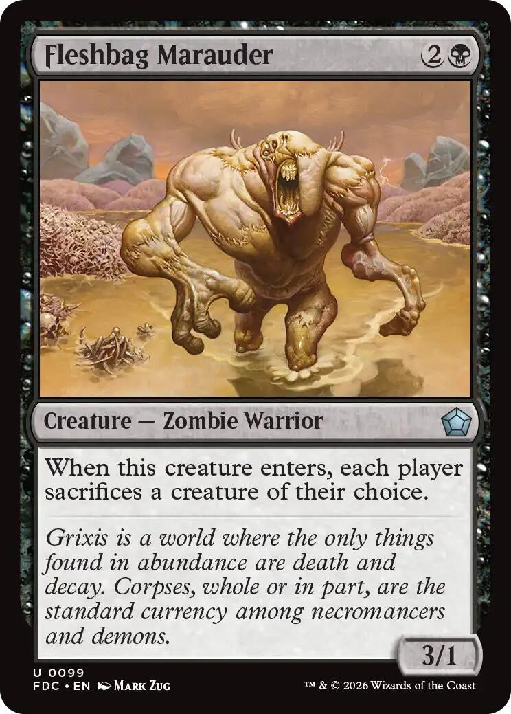 Image for Fleshbag Marauder (99) (FDC) - Magic: The Gathering