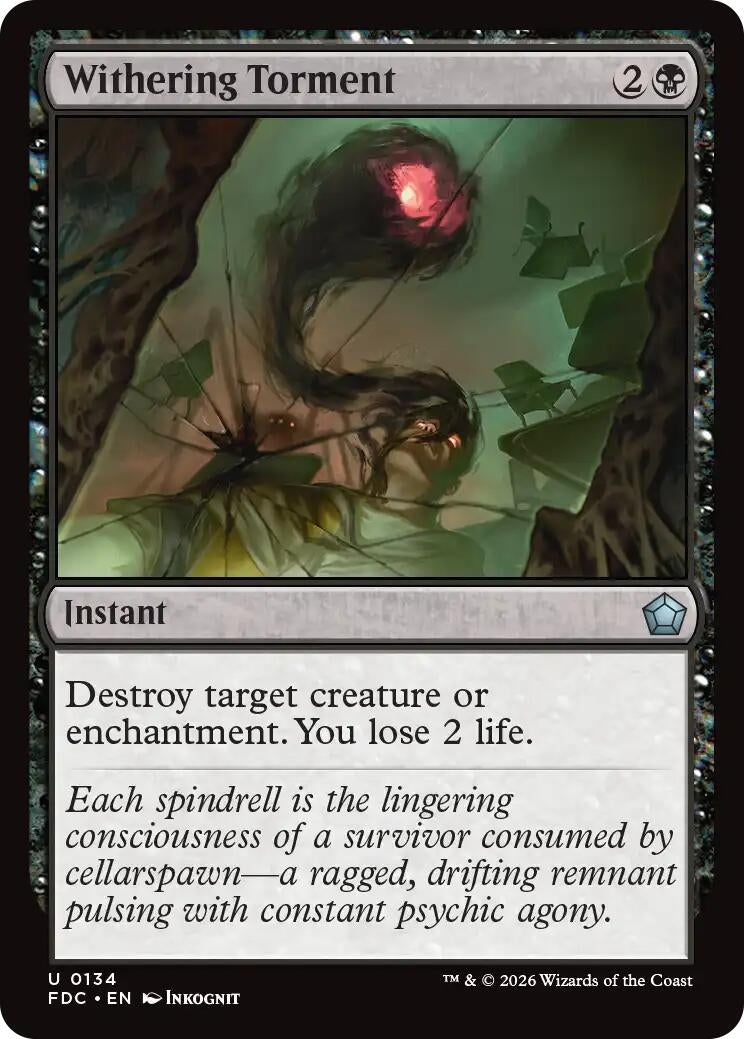 Image for Withering Torment (134) (FDC) - Magic: The Gathering