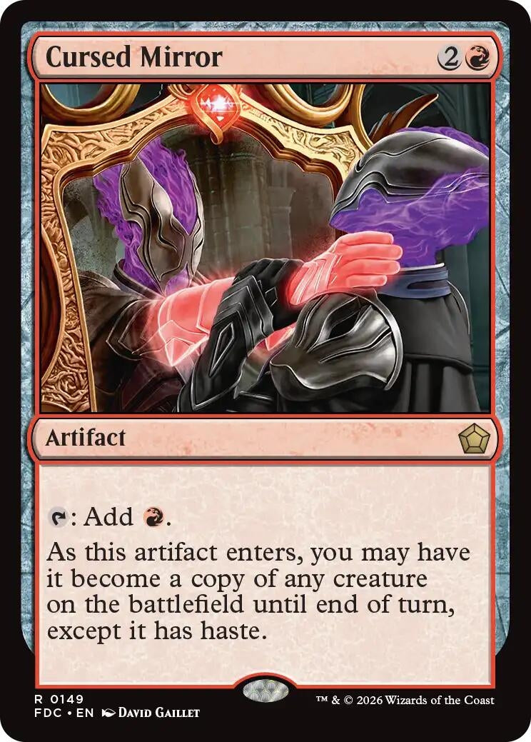 Image for Cursed Mirror (149) (FDC) - Magic: The Gathering