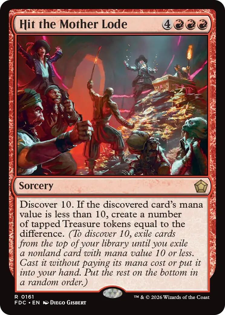 Image for Hit the Mother Lode (161) (FDC) - Magic: The Gathering