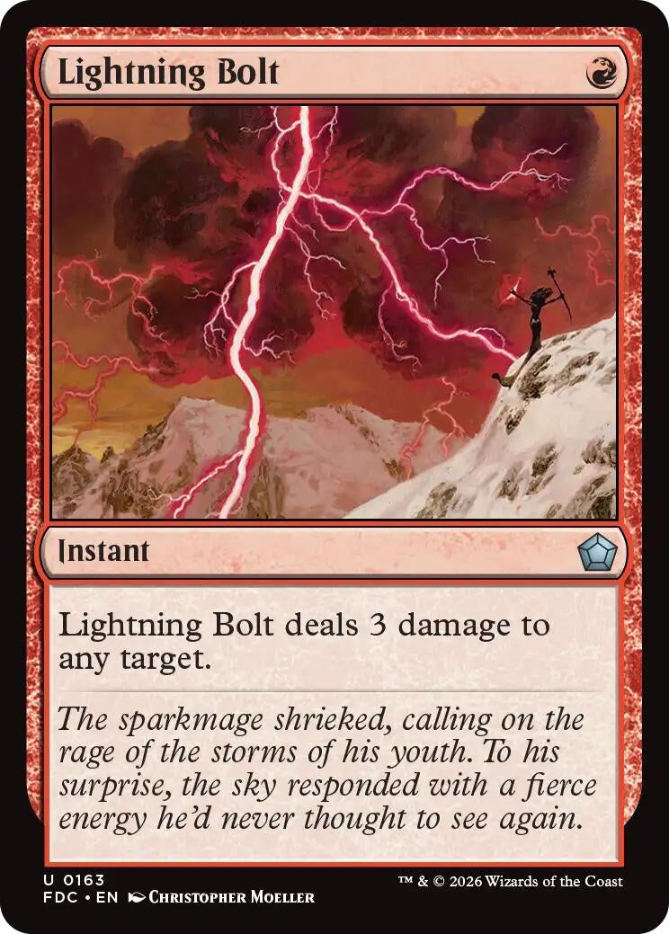Image for Lightning Bolt (163) (FDC) - Magic: The Gathering