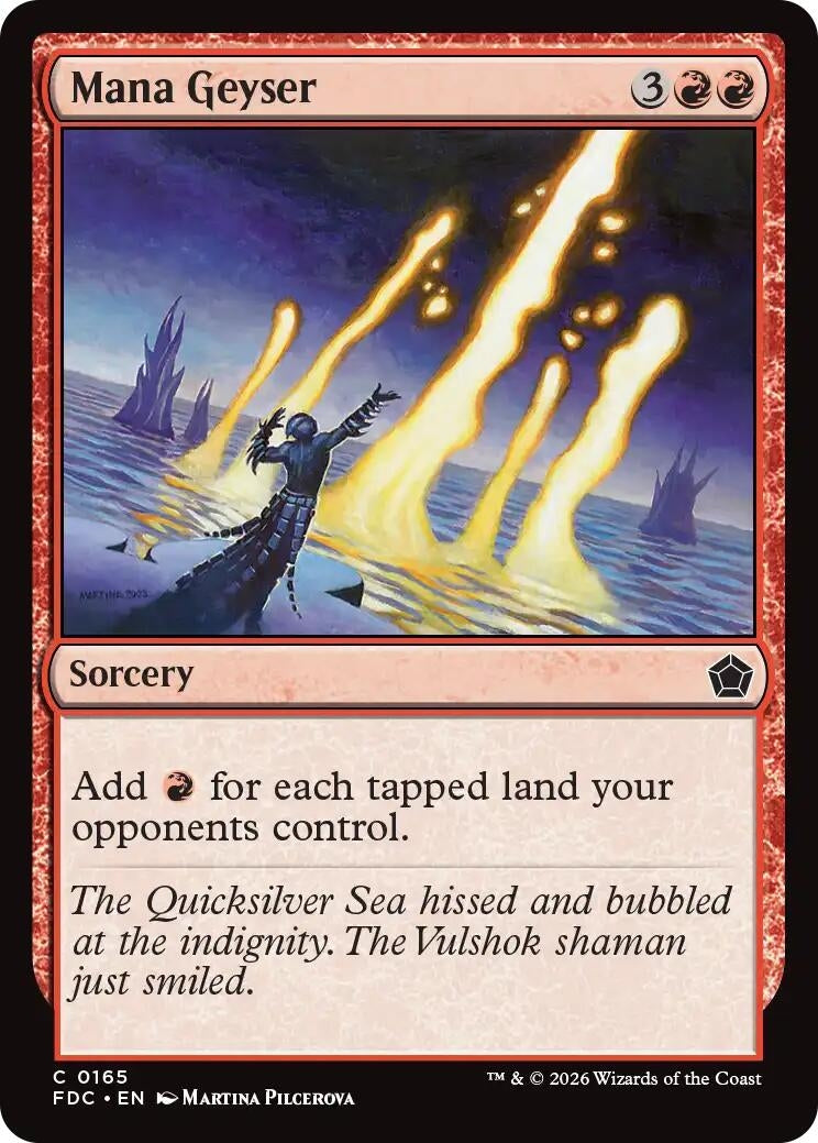 Image for Mana Geyser (165) (FDC) - Magic: The Gathering