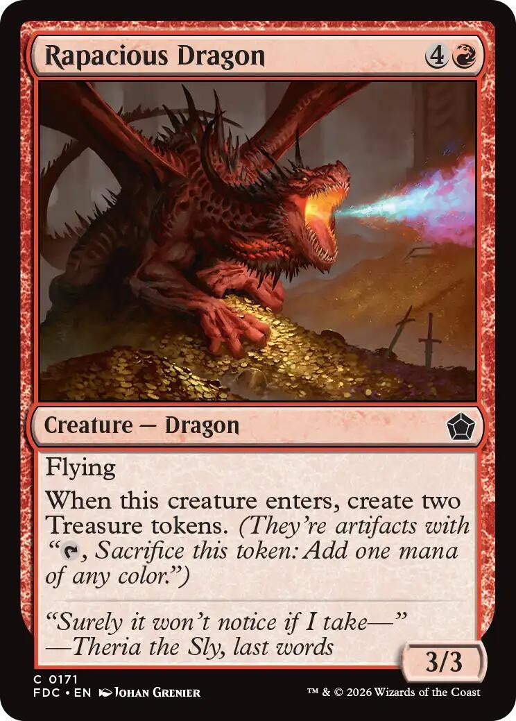 Image for Rapacious Dragon (171) (FDC) - Magic: The Gathering