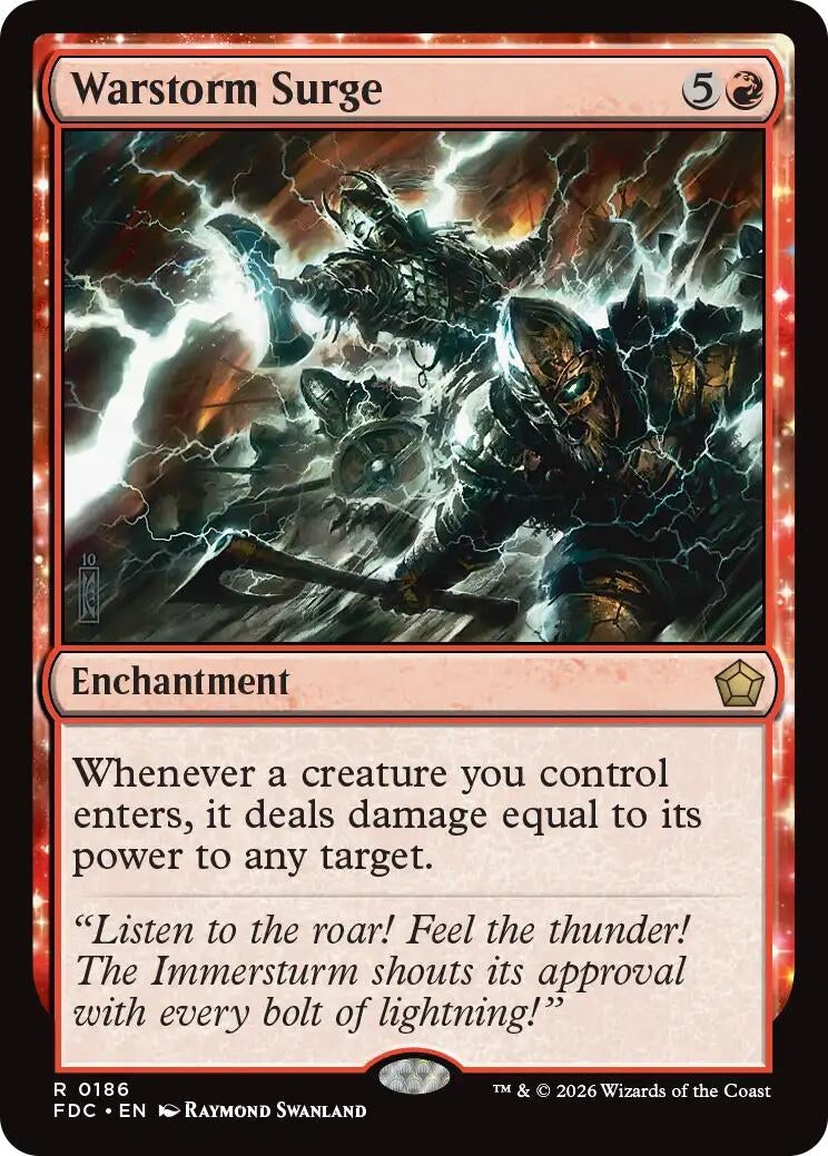 Image for Warstorm Surge (186) (FDC) - Magic: The Gathering