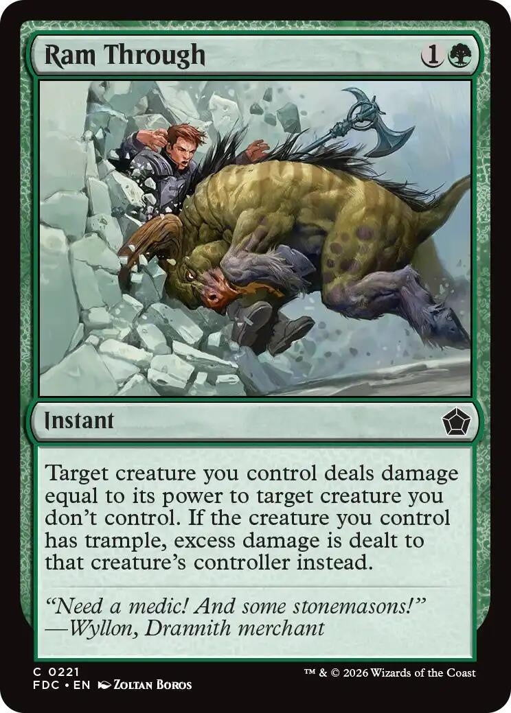 Image for Ram Through (221) (FDC) - Magic: The Gathering
