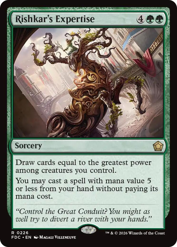 Image for Rishkar's Expertise (226) (FDC) - Magic: The Gathering
