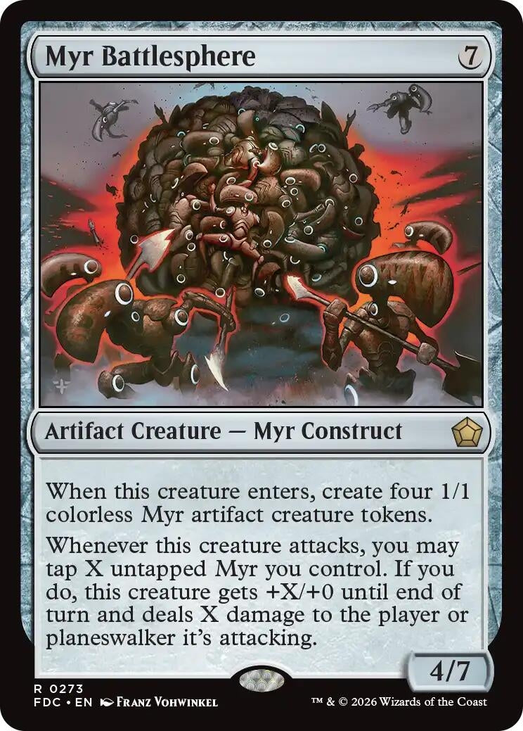 Image for Myr Battlesphere (273) (FDC) - Magic: The Gathering