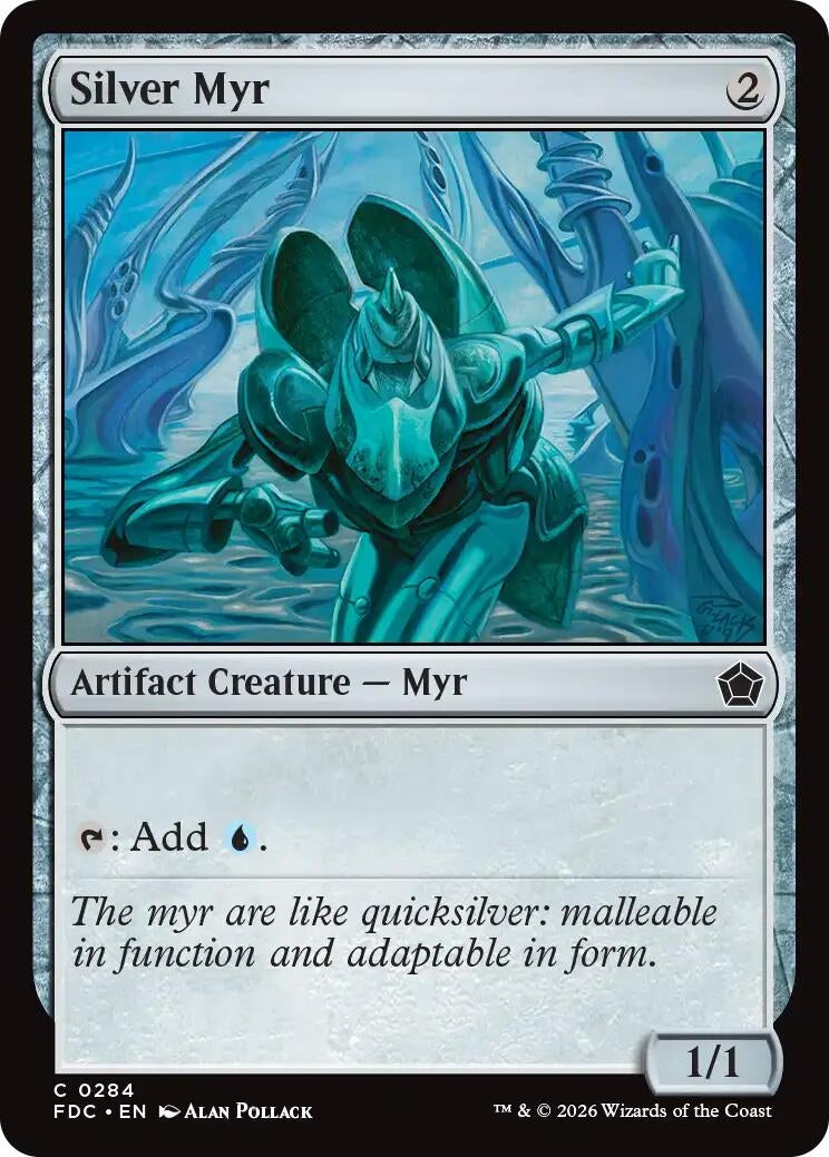 Image for Silver Myr (284) (FDC) - Magic: The Gathering
