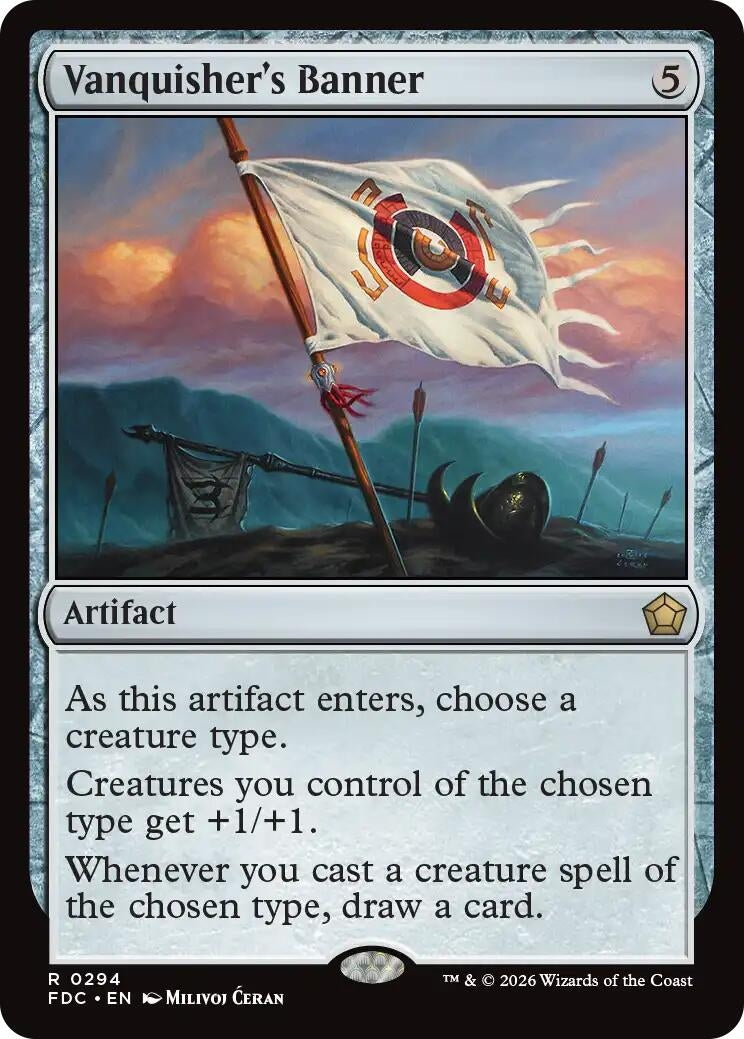 Image for Vanquisher's Banner (294) (FDC) - Magic: The Gathering