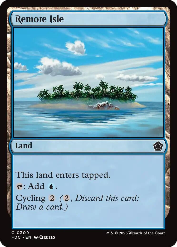 Image for Remote Isle (309) (FDC) - Magic: The Gathering