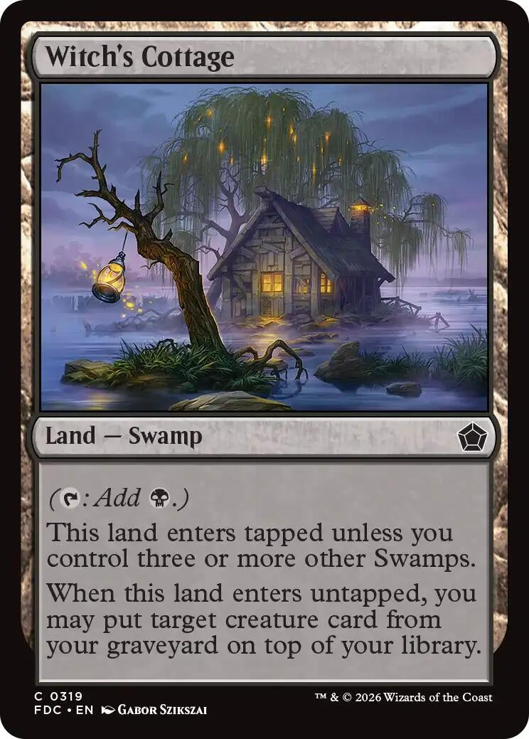 Image for Witch's Cottage (319) (FDC) - Magic: The Gathering