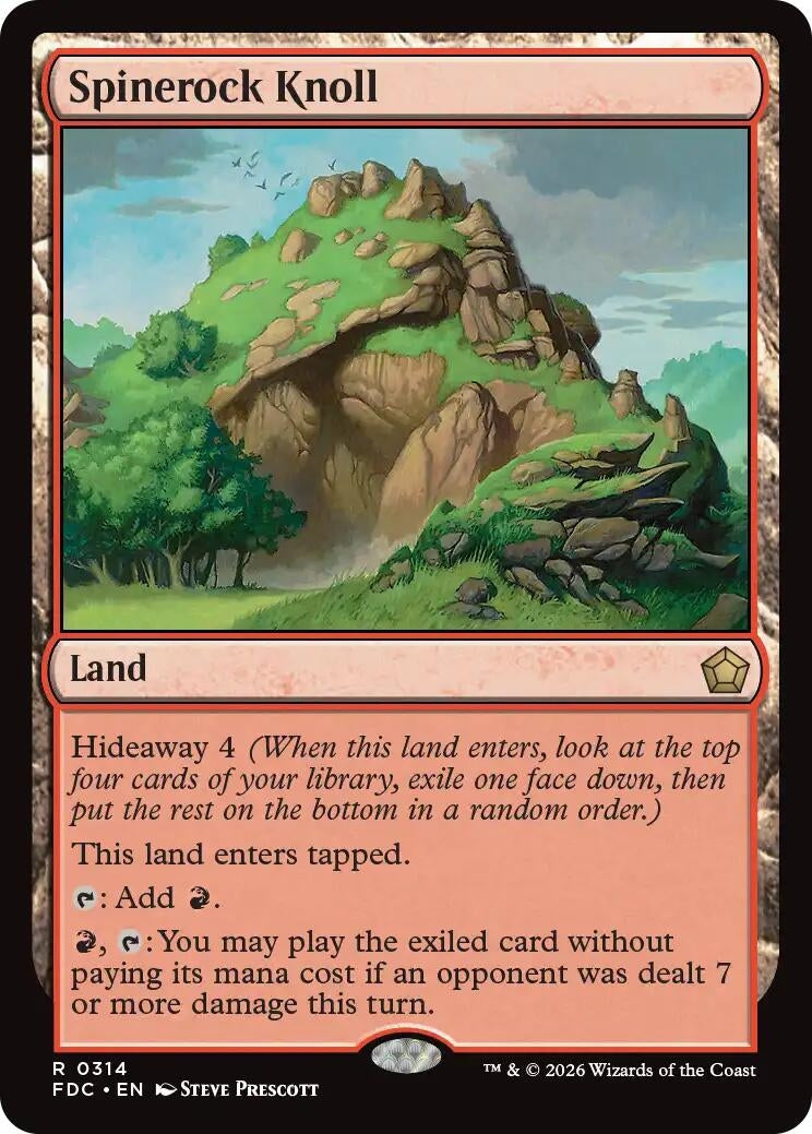 Image for Spinerock Knoll (314) (FDC) - Magic: The Gathering