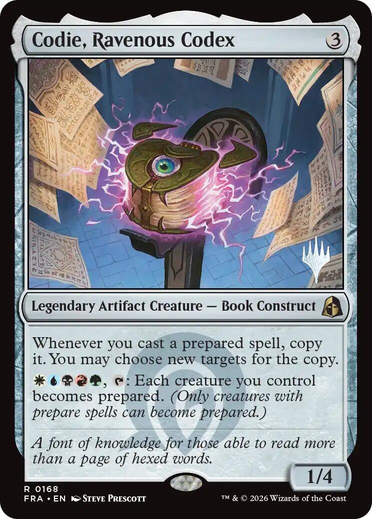 Image for Codie, Ravenous Codex (168) (PPFRA) - Magic: The Gathering