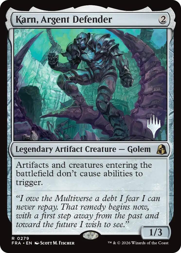 Image for Karn, Argent Defender (279) (PPFRA) - Magic: The Gathering