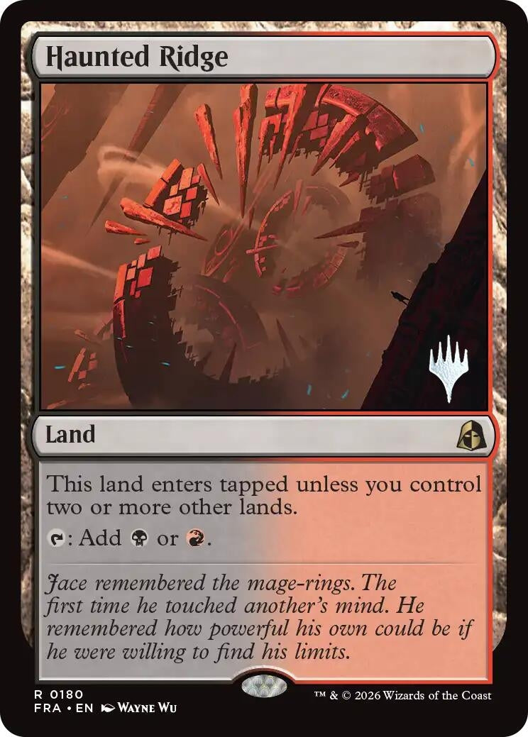 Image for Haunted Ridge (180) (PPFRA) - Magic: The Gathering