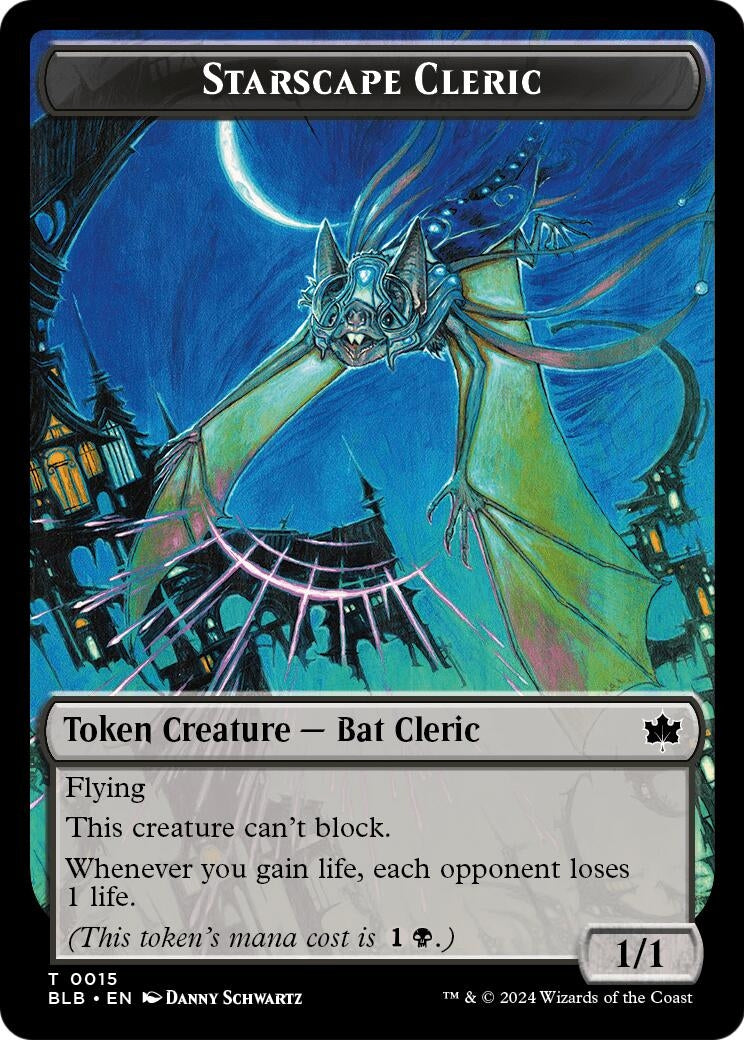 Image for Starscape Cleric // Clue Double-Sided Token (15 // 14) (SOS) - Magic: The Gathering