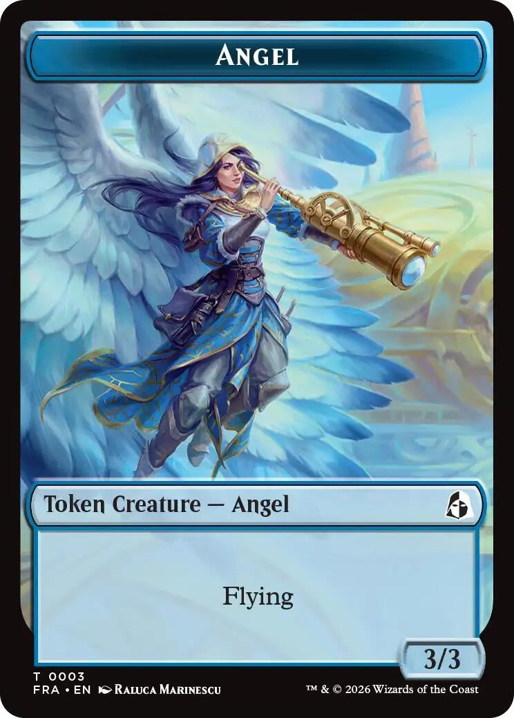 Image for Angel (0003) // Beast Double-Sided Token (3 // 8) (FRA) - Magic: The Gathering