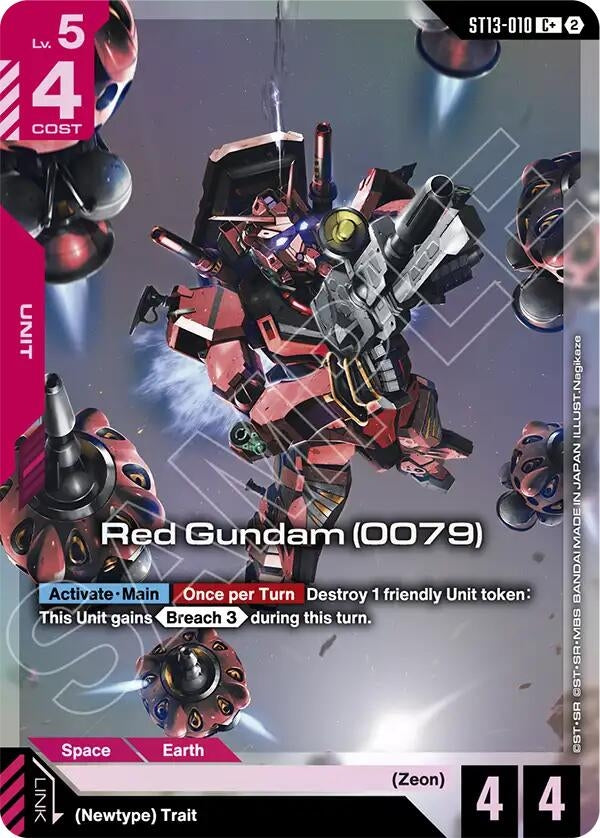 Image for Red Gundam (0079) (C+) (ST13-010) (ST13) - Gundam Card Game