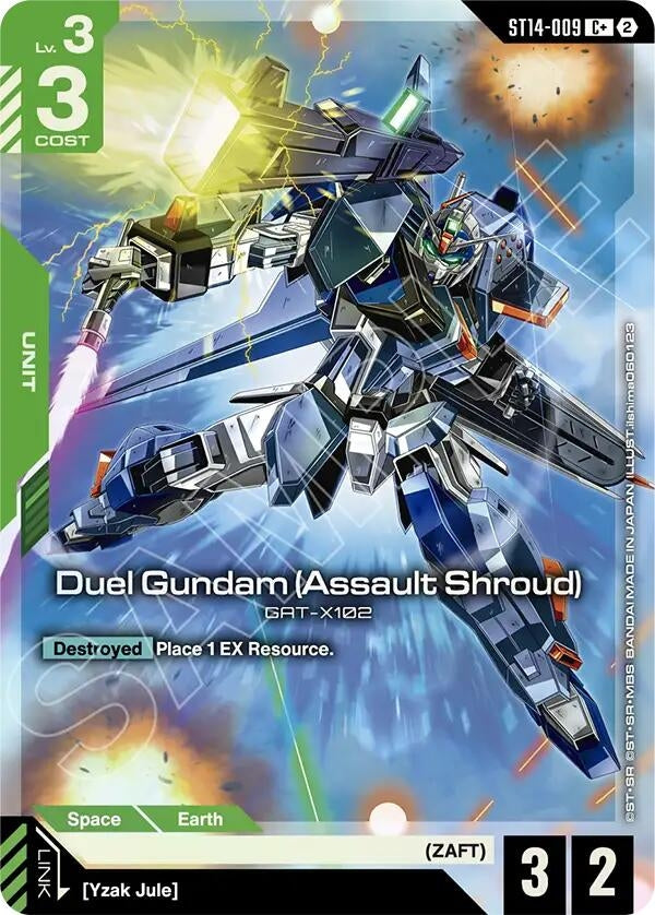 Image for Duel Gundam (Assault Shroud) (C+) (ST14-009) (ST14) - Gundam Card Game