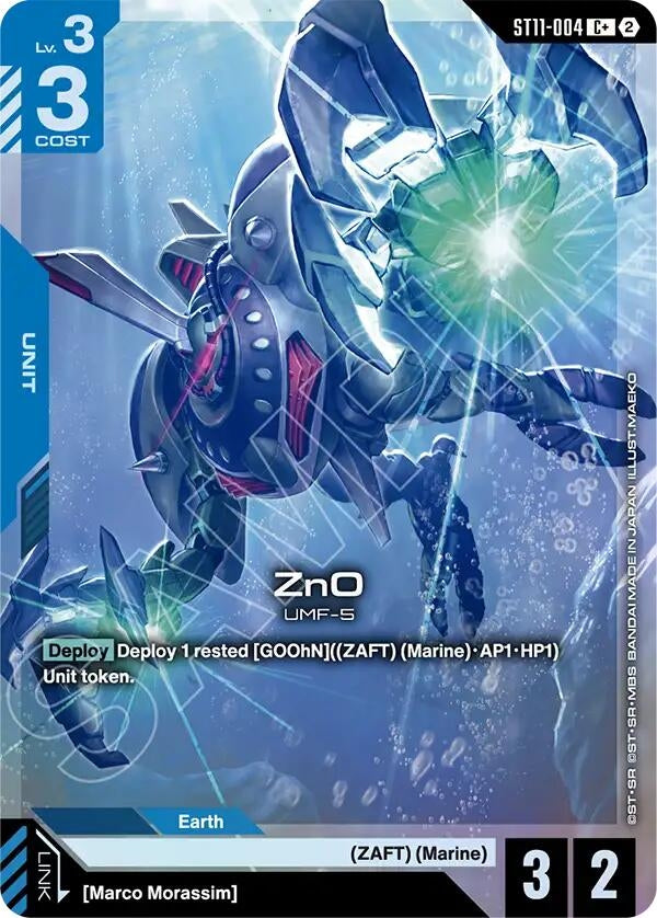 Image for ZnO (C+) (ST11-004) (ST11) - Gundam Card Game