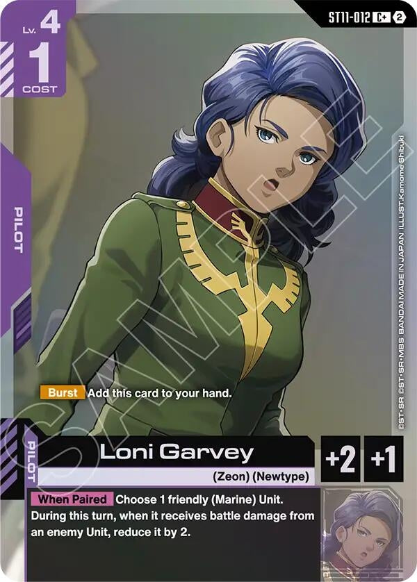 Image for Loni Garvey (C+) (ST11-012) (ST11) - Gundam Card Game