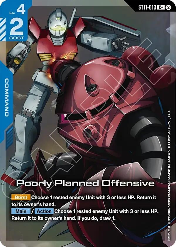 Image for Poorly Planned Offensive (C+) (ST11-013) (ST11) - Gundam Card Game
