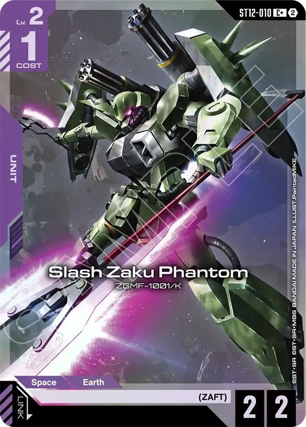 Image for Slash Zaku Phantom (C+) (ST12-010) (ST12) - Gundam Card Game