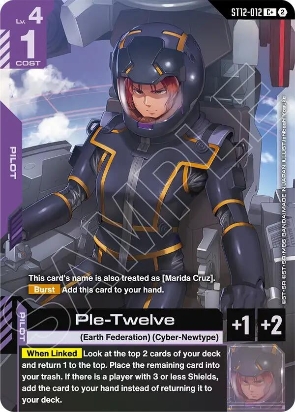 Image for Ple-Twelve (C+) (ST12-012) (ST12) - Gundam Card Game