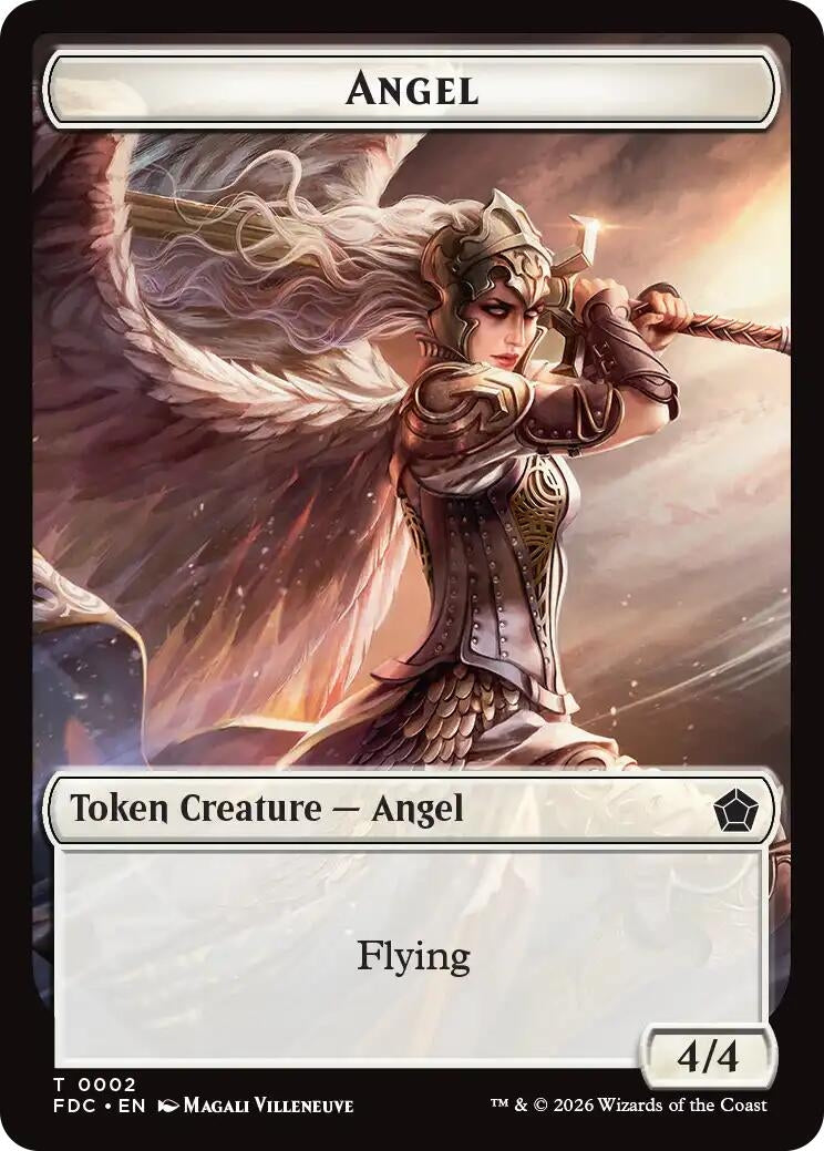 Image for Angel (0002) // The Monarch Double-Sided Token (2 // 17) (FDC) - Magic: The Gathering
