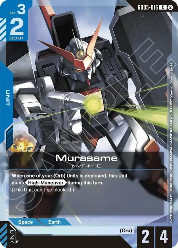 Image for Murasame (Store Tournament Participation Pack 06) (GD05-016) (GCG-PR) - Gundam Card Game