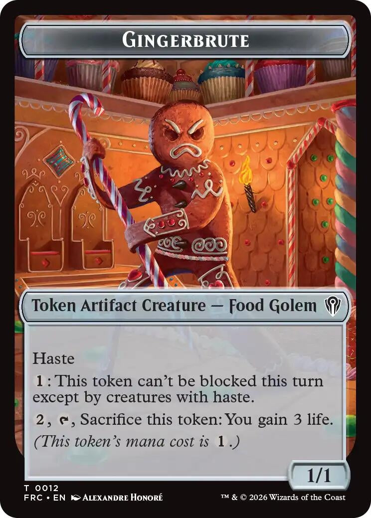 Image for Gingerbrute // Jace Double-Sided Token (12 // 5) (FRC) - Magic: The Gathering