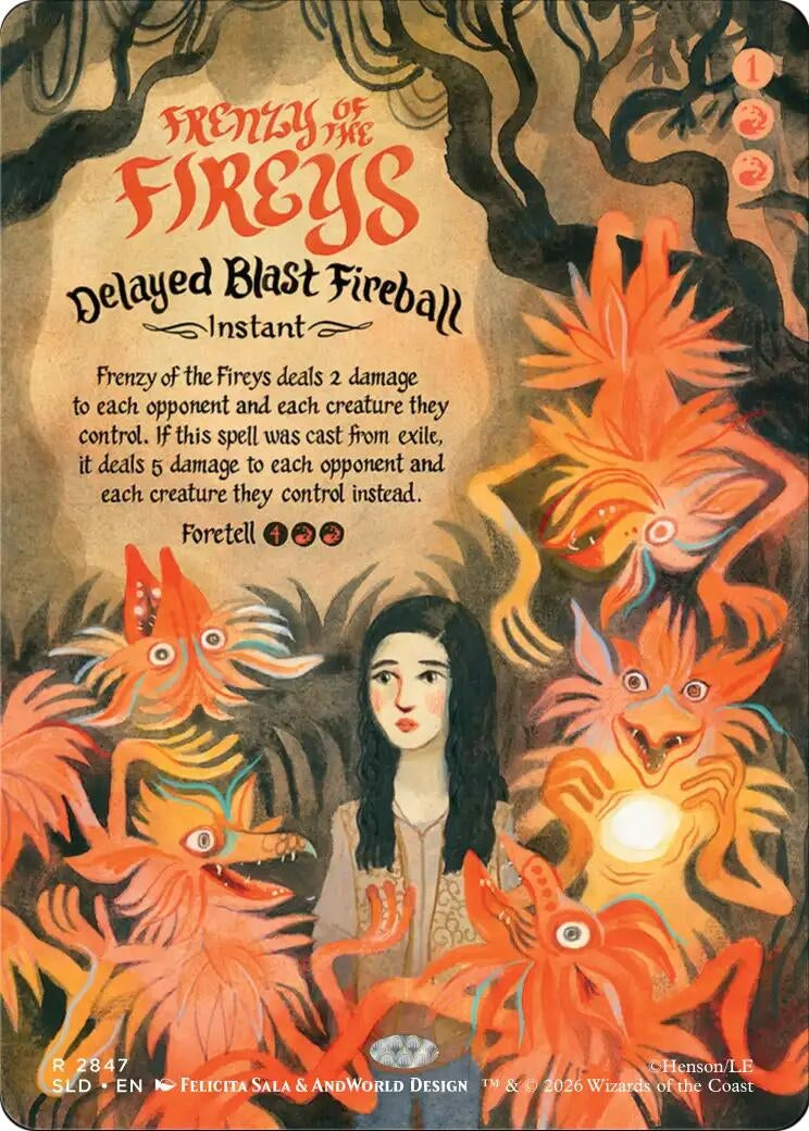 Image for Frenzy of the Fireys - Delayed Blast Fireball (2847) (SLD) - Magic: The Gathering