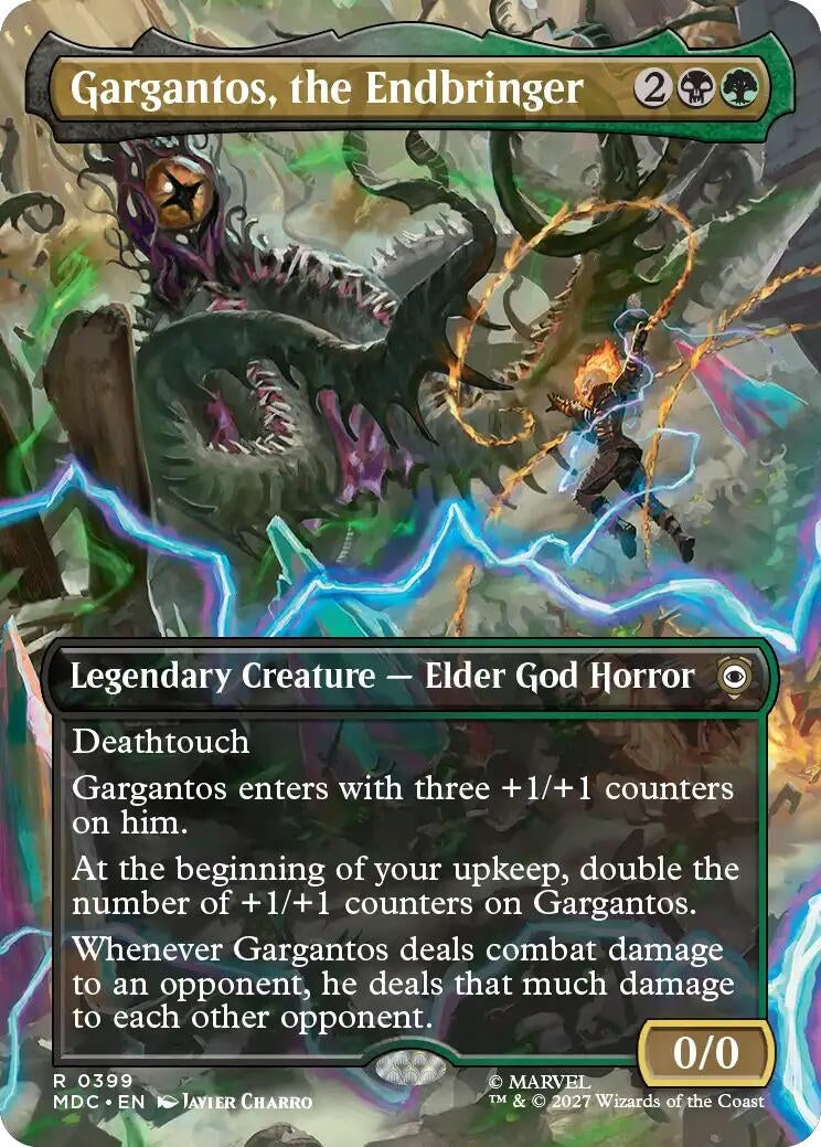 Image for Gargantos, the Endbringer (Borderless) (399) (MDC) - Magic: The Gathering