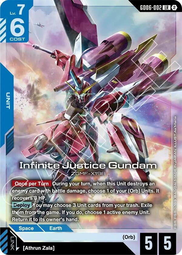 Image for Infinite Justice Gundam (GD06-002) (GD06) - Gundam Card Game