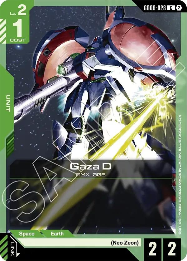 Image for Gaza D (GD06-028) (GD06) - Gundam Card Game