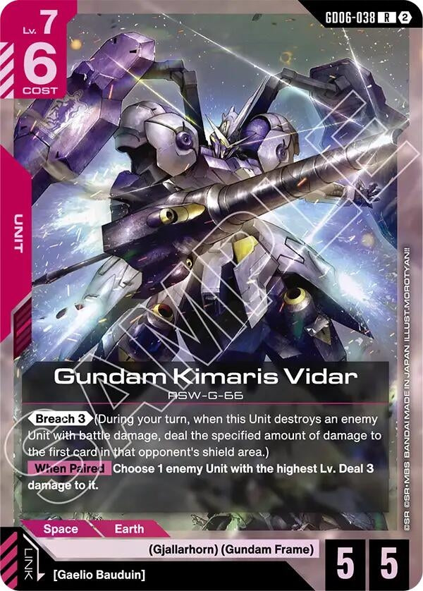 Image for Gundam Kimaris Vidar (GD06-038) (GD06) - Gundam Card Game