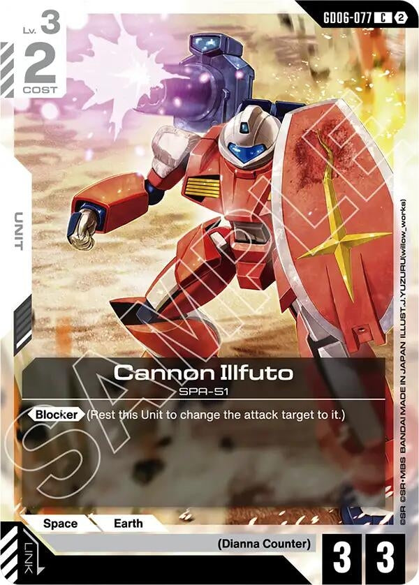 Image for Cannon Illfuto (GD06-077) (GD06) - Gundam Card Game