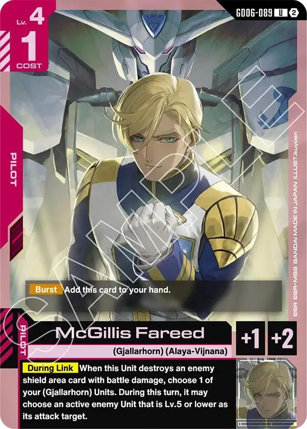 Image for McGillis Fareed (GD06-089) (GD06) - Gundam Card Game
